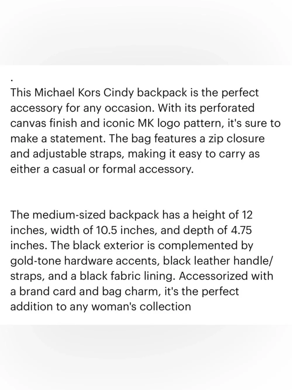 Michael Kors Blue and White MK Logo Cindy Backpack NFS - Picture 5 of 5